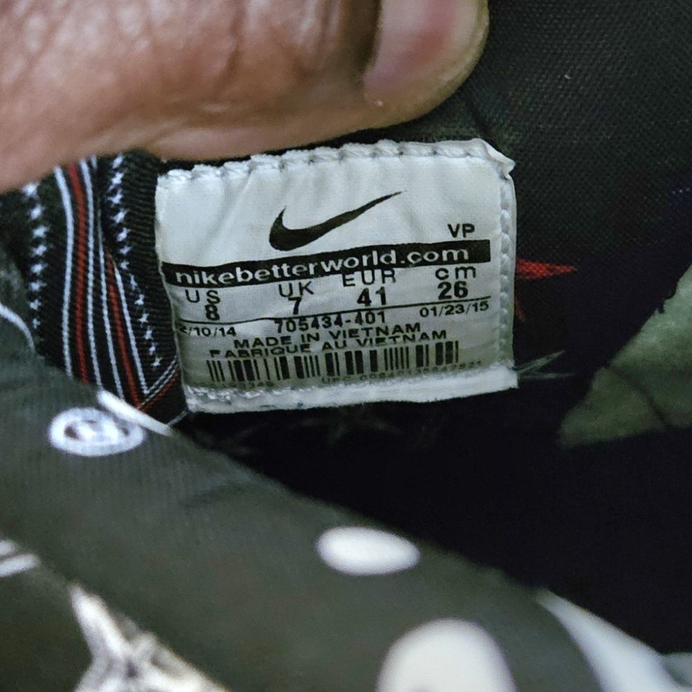 Men's Nike Dunk High CMFT Denim Multicolor Size 8 (EXCELLENT CONDITION) - Picture 14 of 14
